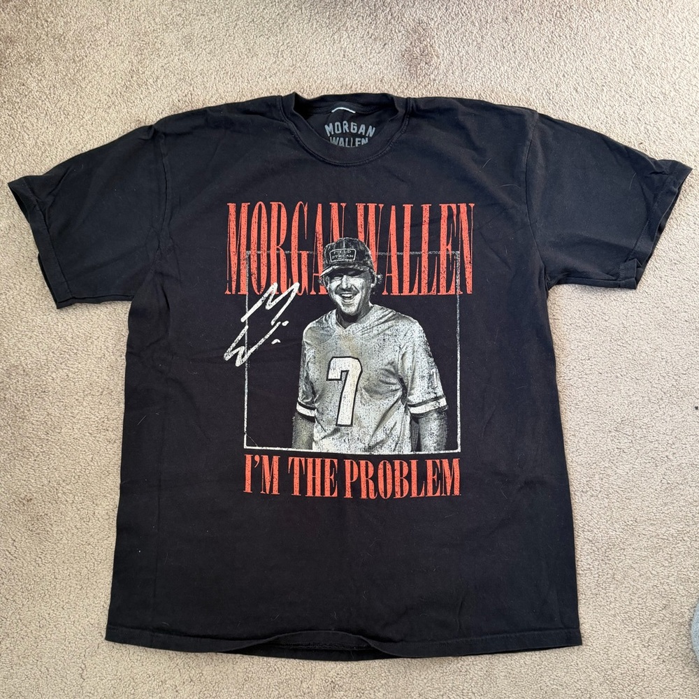 Morgan Wallen Black 2025 Tour Tshirt
